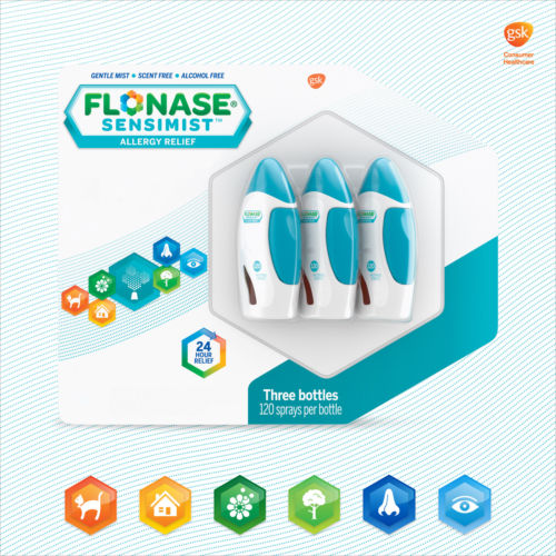 Flonase Sensimist Allergy Relief, 3 Bottles