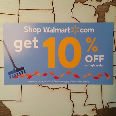 Walmart .com 10% off Coupon  Expires Nov 15, 2018  E-delivery