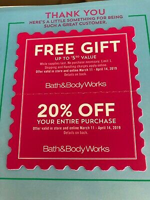 Bath & Body Works Coupon 20% Off Purchase, Gift 2 Coupons!
