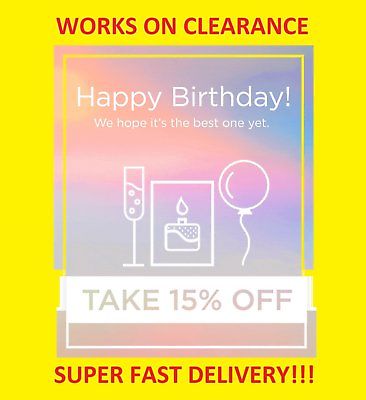 AMERICAN EAGLE AEO CONNECTED 15% OFF BDAY COUPON! WORKS ON CLEARANCE! exp. 10.01