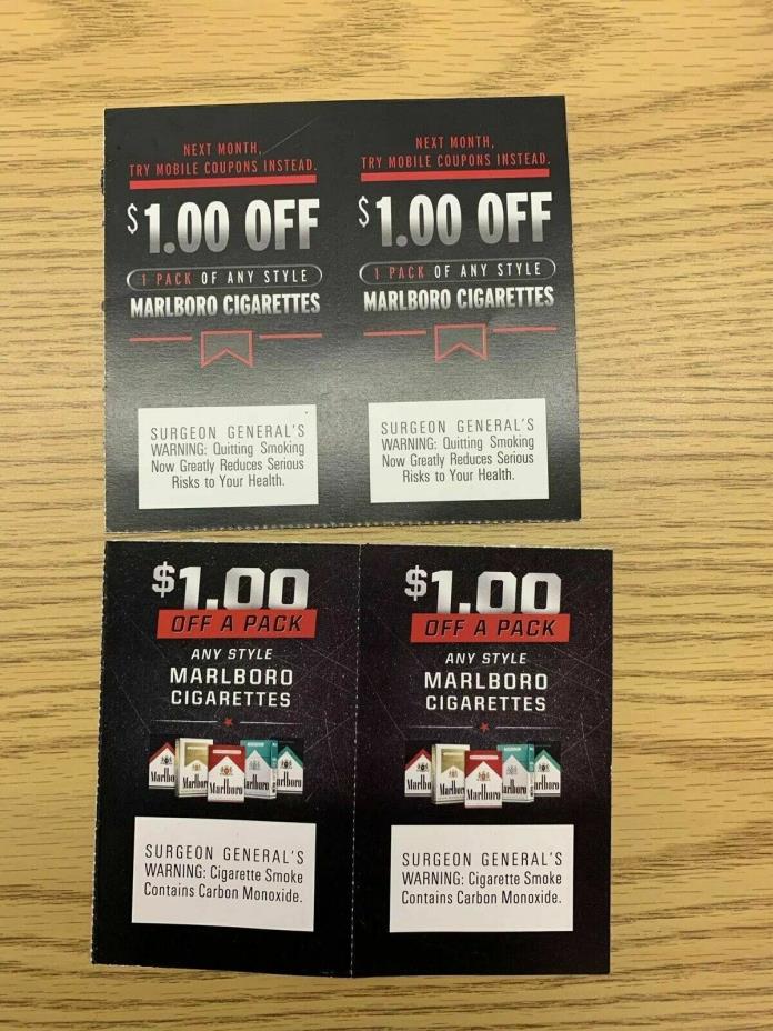Marlboro Coupons - (8) $1 off a pack
