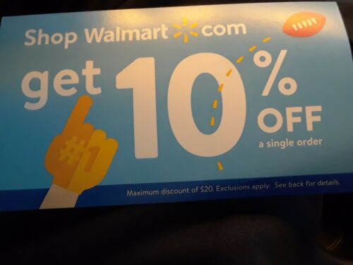 Walmart 10% off coupon Online - $20 max discount - Expires 3/15/2019