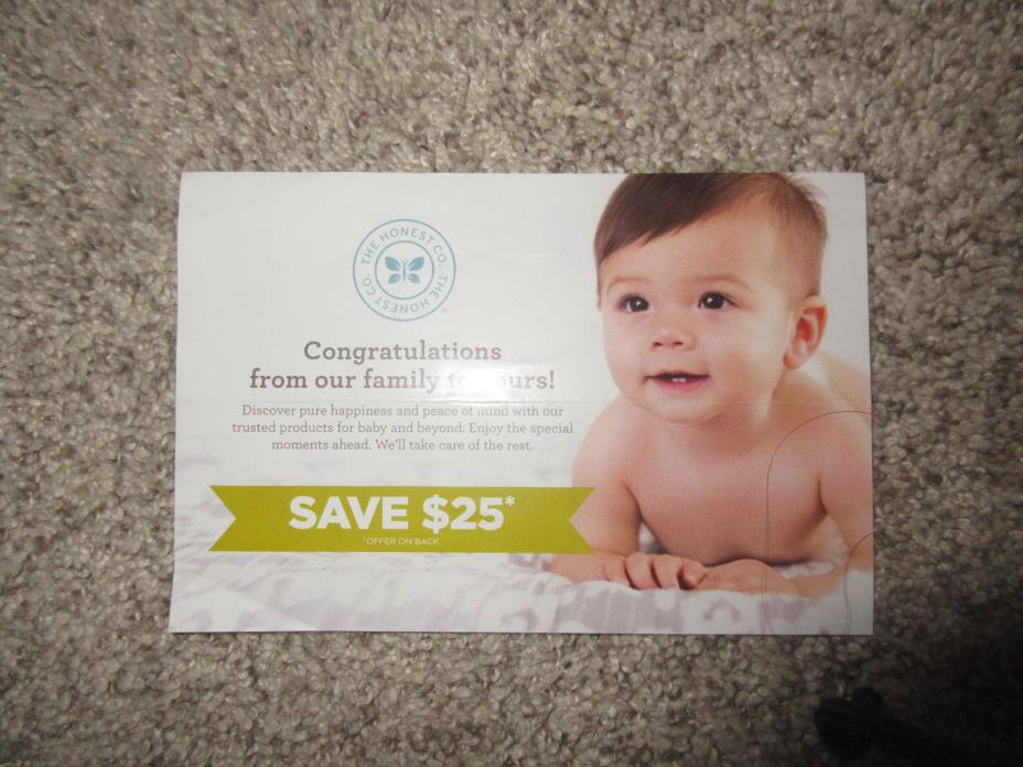 The Honest Co company $25 off $50 coupon