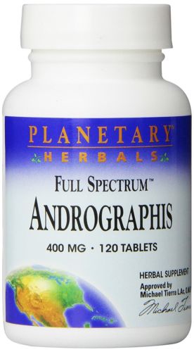 Planetary Herbals Andrographis Full Spectrum 400Mg 120 Tablets (Pack of 6)