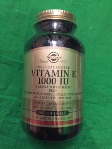 Solgar Vitamin E 1000 IU Mixed Softgels 100 ct
