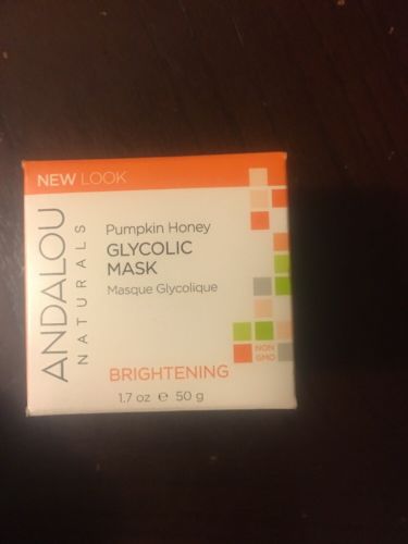 Pumpkin Honey Glycolic Brightening Mask Andalou Naturals 1.7 oz Cream