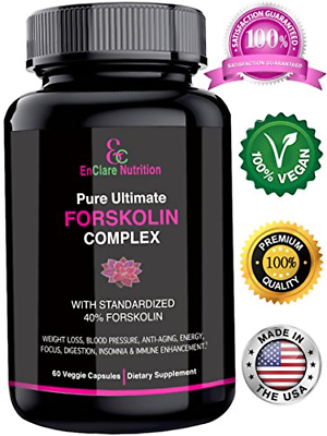 100% PURE FORSKOLIN EXTRACT For Weight Loss, Belly Buster, Appetite Suppressant,