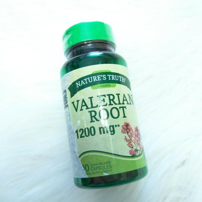 New NATURE'S TRUTH Valerian Root 1200 Mg Herbal Supplement - 90 Count EXP5/2021