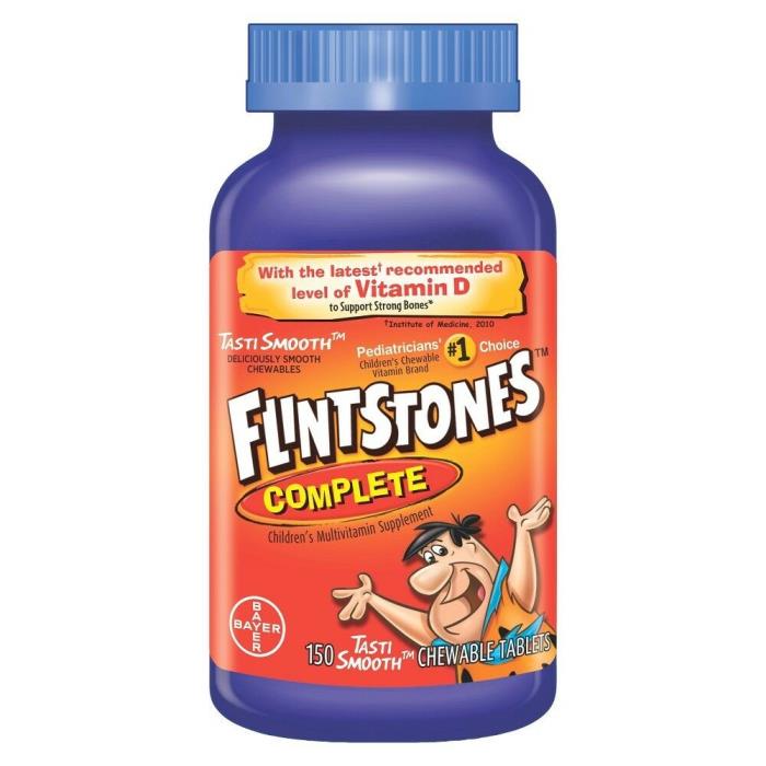 Flintstones Children's Complete Chewable Multivitamin, 150ct  EXP 9/17