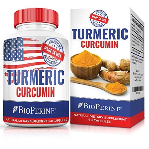 Extra Strong Turmeric Curcumin Blend w/Bioperine - 2-Month Supply - Made In USA!