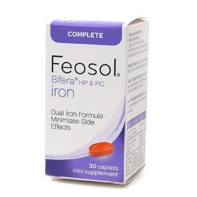 Feosol Bifera HIP & PIC Iron, Complete, Capsules, 30 ea