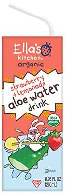 Ella's Kitchen Big Kids Organic Aloe Water Juice Blend Drink Strawberry + Lemona