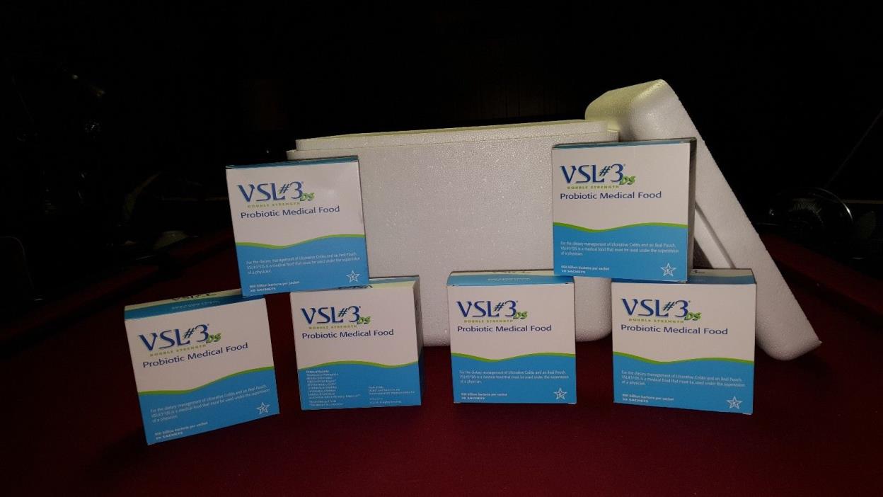 VSL#3 DS 20 sachets per box. 1 BOXES TOTAL.  (360 TRILLION) GOOD bacteria total