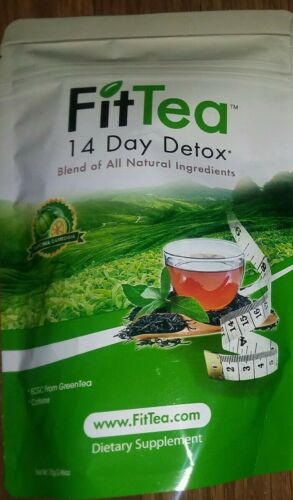 Fit Tea 14 Day Detox, Fat Burning, Organic, Natural, NON GMO, Sealed 2021