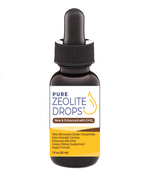 ONE-PAK Zeolite Drops Enhanced with DHQ (Pure Zeolite Drops™ Liquid Not Powder !