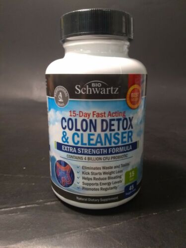 Schwartz 15 Day Colon Detox + Cleanser Dietary Supplement 45 Capsules M074