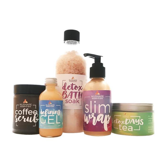 Nushape Spa Essentials, Organic Slimming Pack - Weight Loss & Detox Starter Kit!