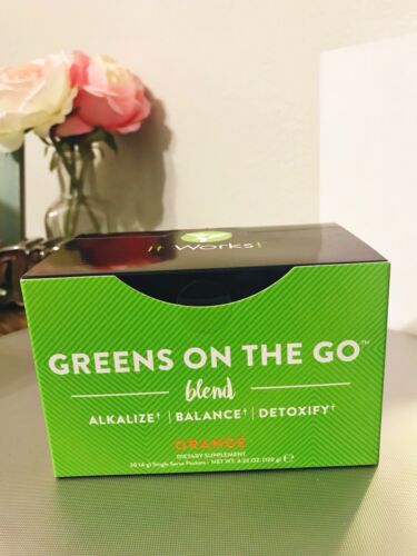 It Works! Greens on the Go - Orange Flavor - Brand new & Sealed! Expiration 5/19