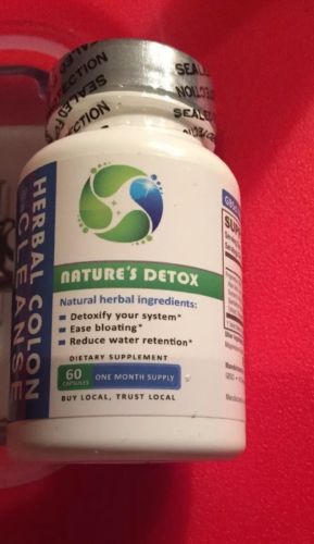 GBsci Herbal  Colon Cleanse Natures Detox 60 Capsules One Month Supply Exp:11/18
