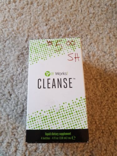 It Works Cleanse EXPIRED May 2018 Liquid Dietary Supplement 4 Bottles 4 oz Each