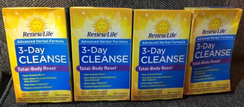 4-RENEW LIFE ADVANCED HERBAL FORMULA 3-DAY CLEANSE EXP 6/20 C110
