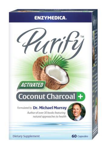 Purify Coconut  Charcoal Plus Enzymedica 60 Caps