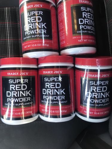 5 Trader Joe's Super Red Drink Powder Dietary Supplement - Free Shipping! NEW!
