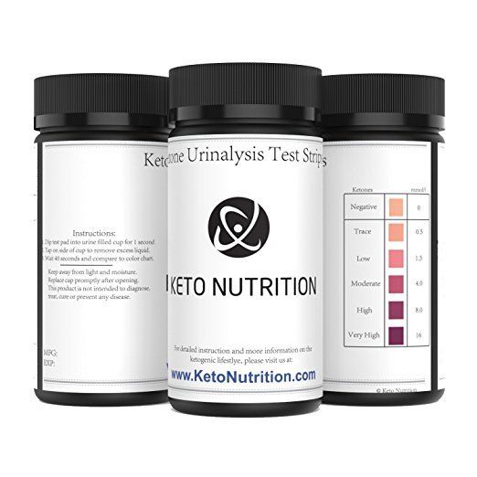 Keto Nutrition Ketogenic Test Ketone Strips 100 Professional Grade Urinalysis