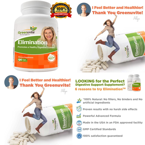 Elimination Detox & Colon Cleanse A Complete Weight Loss Digestive Support Conta