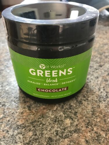 It Works!Greens Blend Chocolate Flavor 6.35 oz. Alkalize~New. Sealed.