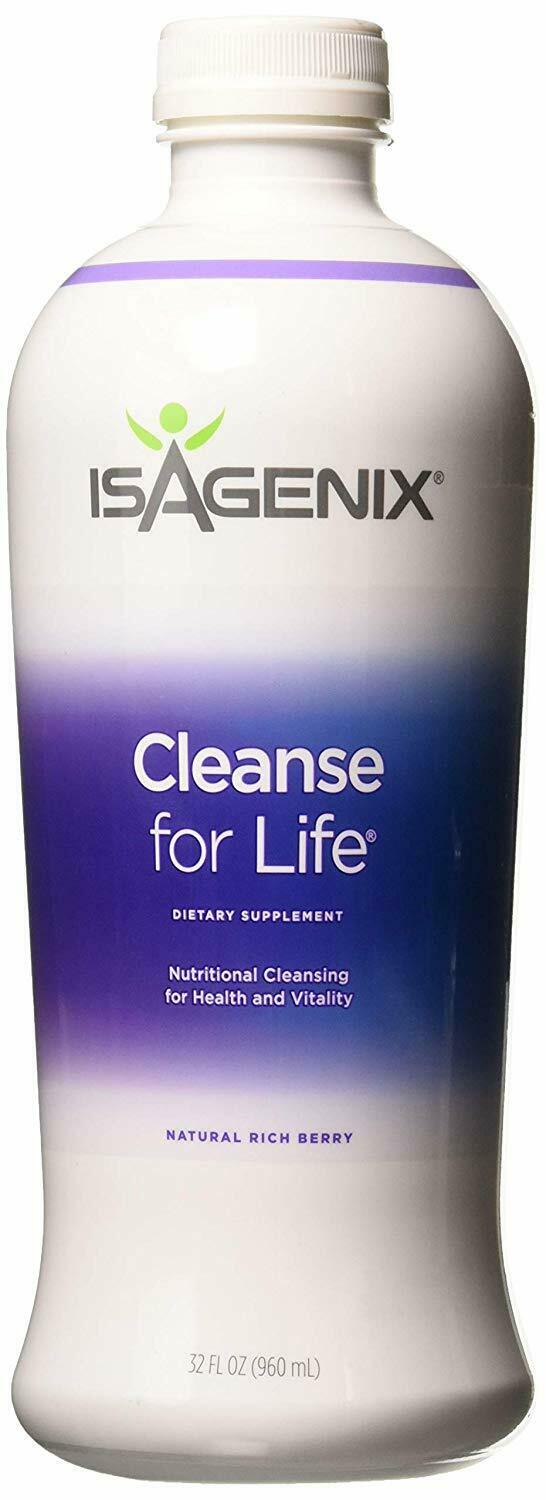 ISAGENIX Cleanse For Life Dietary Supplement, Natural Rich Berry, 32 Fl.Oz.