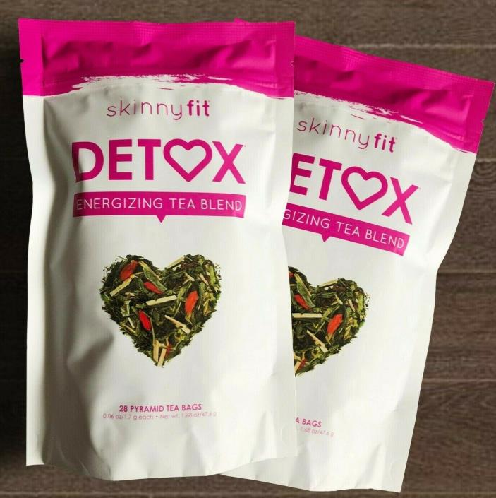 2-Pack New Bag Skinnyfit DETOX Tea Blend Get Skinny Fit Lose Bloat & Weight 2021