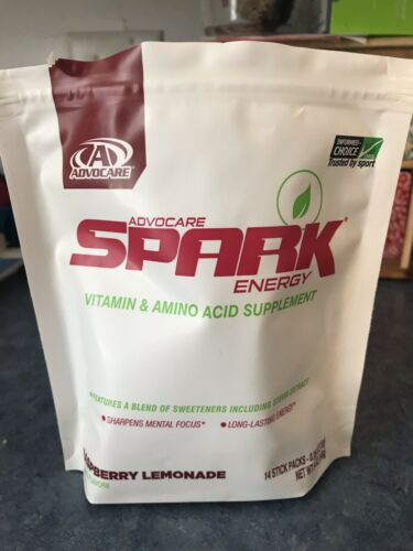 Advocare Spark Energy Drink- Raspberry Lemonade, 14 Single Serving Packets