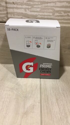 Gatorade Prime Energy Chews (Fruit Punch) Pack Of 16