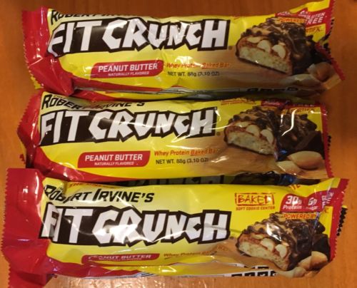 12 Fit Crunch by Robert Irvine Whey Protein Bar Peanut Butter