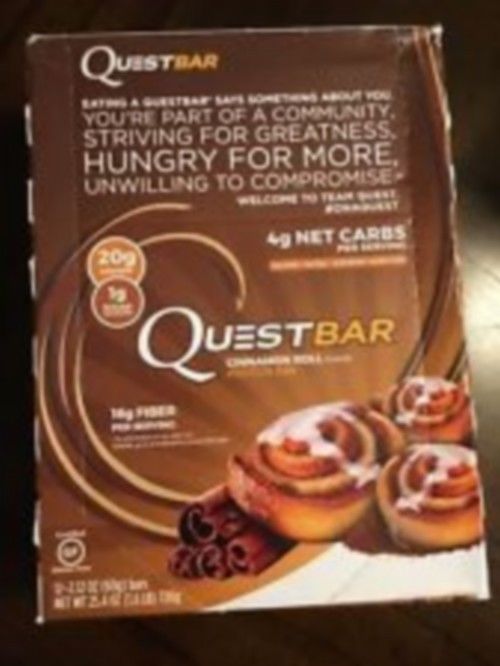 84 Quest Nutrition Protein Bar, Cinnamon Roll, mailed without box  84 bars