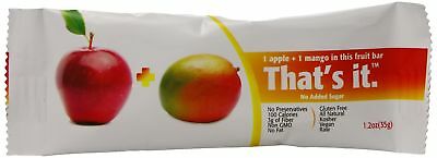 That's it Apple + Mango 100% Natural Real Fruit Bar, Best High Fiber Vegan, Gl..