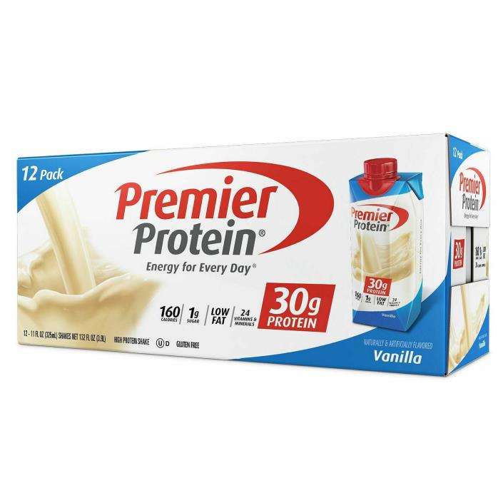 Premier Protein Vanilla Shake 11 oz x 12 Bottles Pack