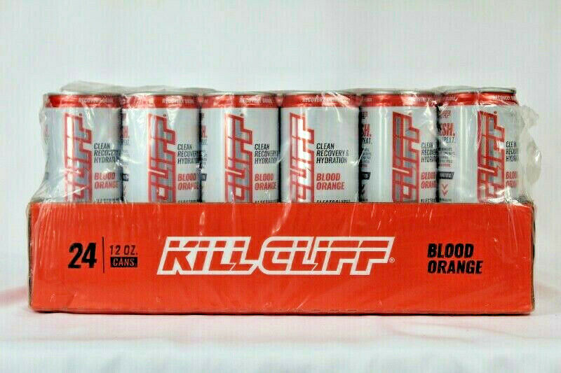 Kill Cliff Recovery Hydration Drink Blood Orange 12 Oz Cans 18 Count Sealed 9/18