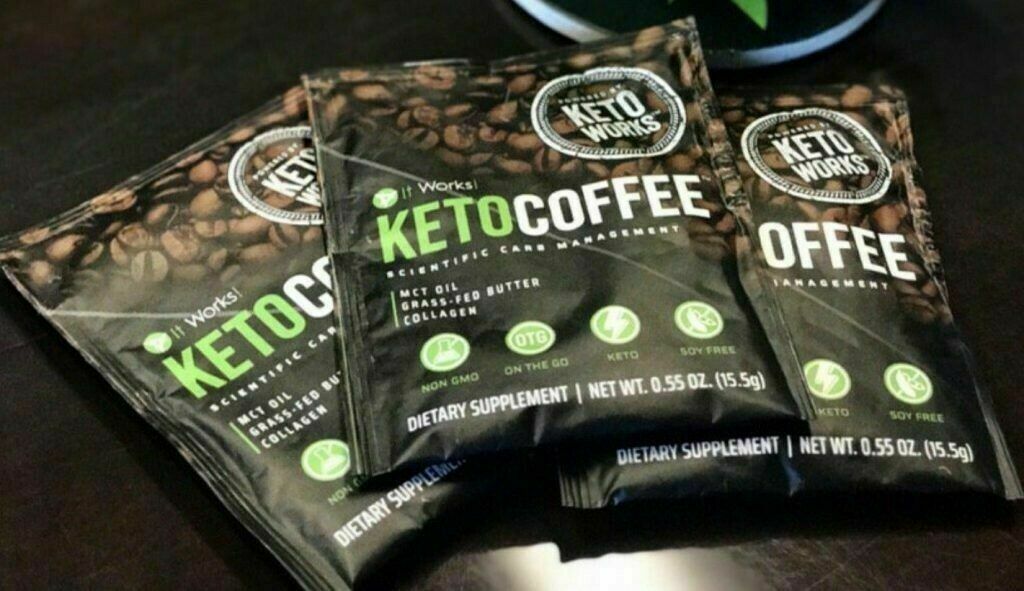 It Works! Keto Coffee 15 Single Serve Packets - New & Sealed! Carb Management