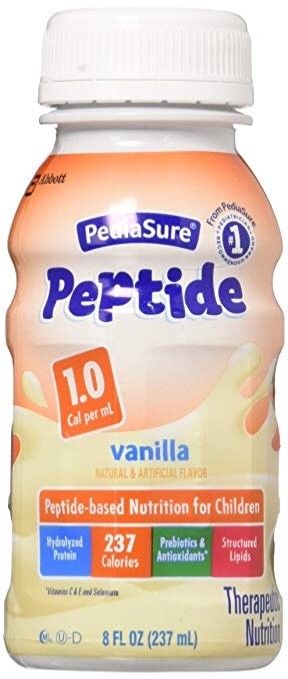 Pediasure Peptide 1.0 Vanilla Bottles 24 X 8oz Case
