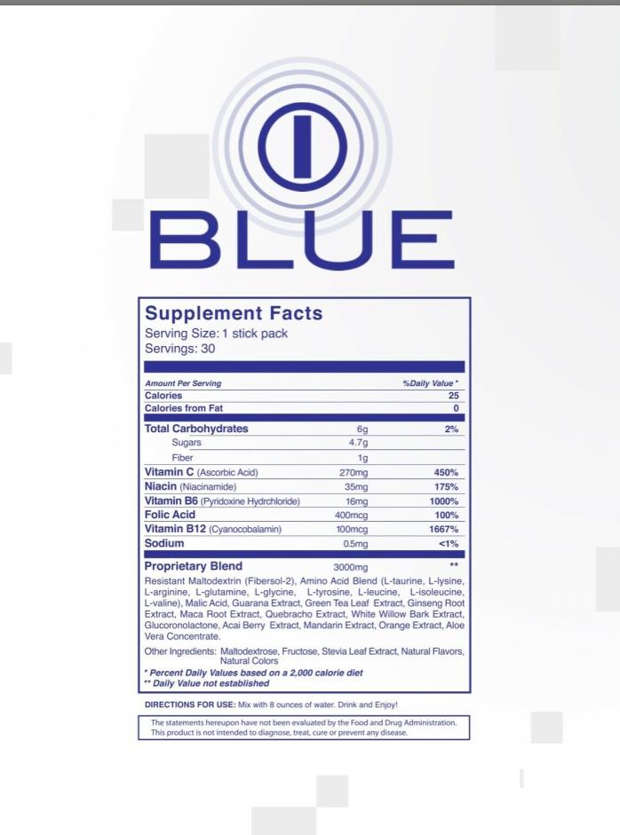 bhip blue energy, vitamin B,