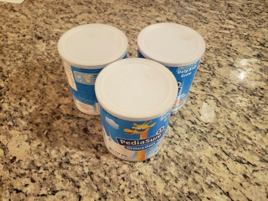 PediaSure Grow & Gain Non-GMO Vanilla Shake Mix Powder, 14.1 oz, 3 Cans