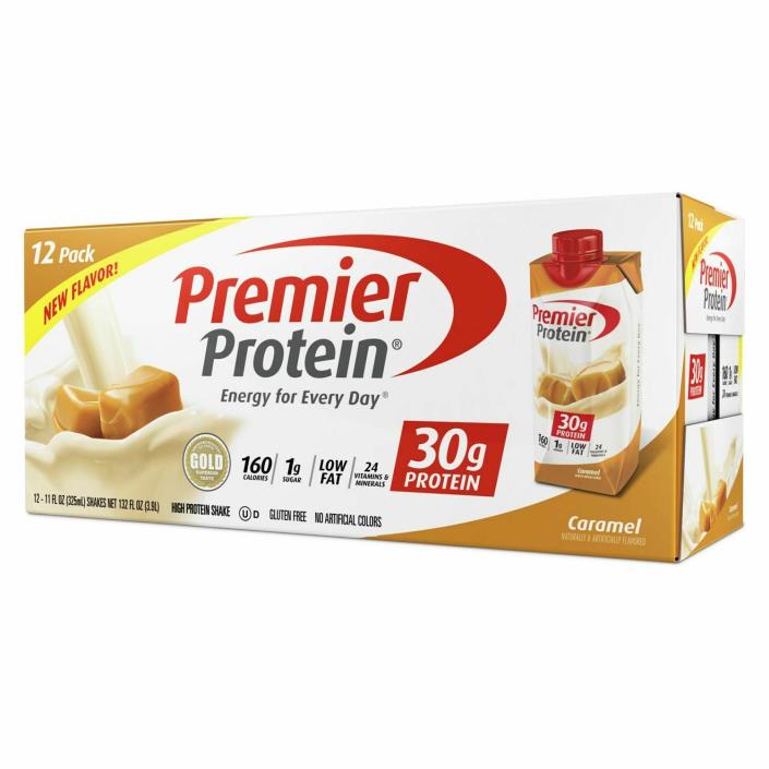 Premier Protein High Protein Shake, Caramel (11 fl. oz., 12 pack)
