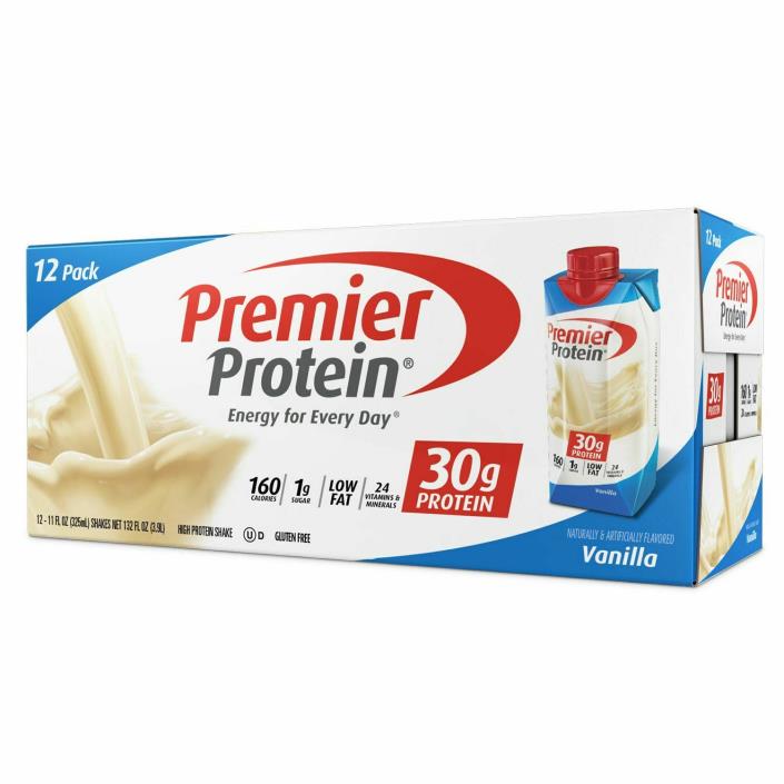 Premier Protein High Protein Shake, Vanilla (11 fl. oz., 12 pack)