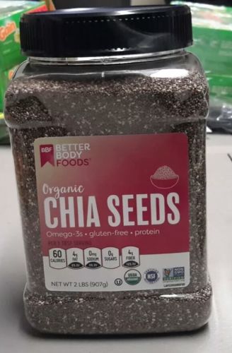 Better Body Foods Organic Chia Seeds - 2 lbz