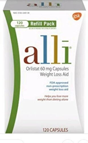 NEW!! Alli Weight Loss Aid 120 refill pack exp 2/21