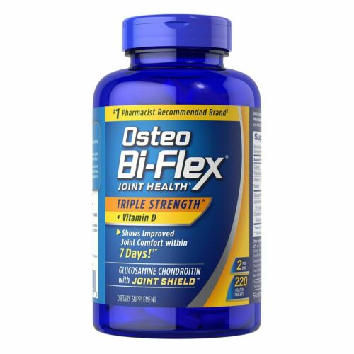 Osteo Bi-Flex Triple Strength 220 caplets w/ Joint Shield, 5-LOXIN vitamin D