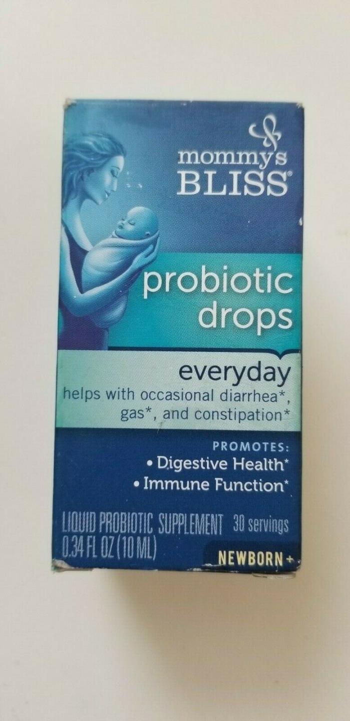 Mommy's Bliss Baby Probiotic Drops Everyday - Newborns & Up - .34FL OZ - NEW