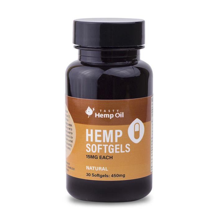 Organic Hemp Oil Soft Gels Raw Organic Cold-Pressed Natural Extract